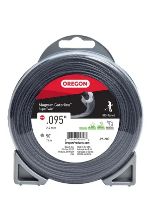 Oregon Trimmer Line - 69-200 - Magnum Gatorline - Supertwist - .095" Gauge, 50' Donut, 50 Feet Holiday Sale