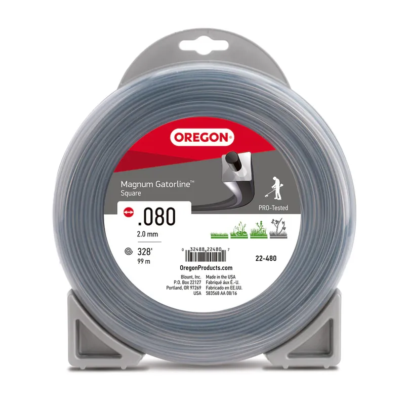 Oregon Trimmer Line - 22-480 - Magnum Gatorline - Square - .080" Gauge, 1 lb. Donut, 327 Feet Sale