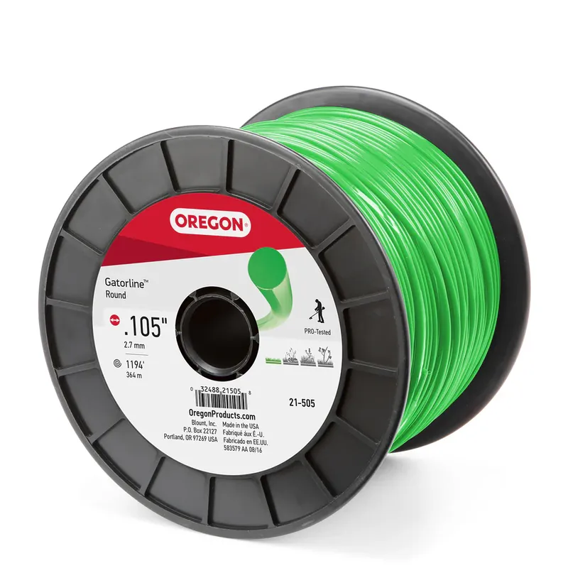 Clearance Oregon Trimmer Line - 21-505 - Green Gatorline - Round - .105" Gauge, 5 lb. Spool, 1142 Feet