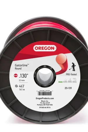 Oregon Trimmer Line - 23-131 - Red Gatorline - Round - .130" Gauge, 3 lb. Spool, 459 Feet Get Yours