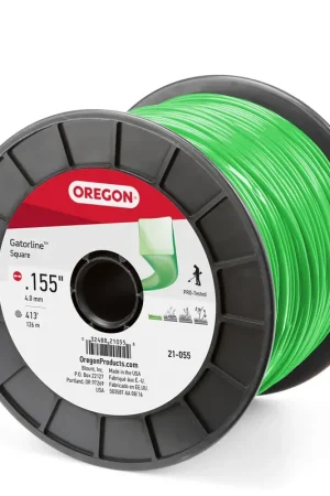 Brand New Oregon Trimmer Line - 21-055 - Green Gatorline - Square - .155" Gauge, 5 lb. Spool, 419 Feet