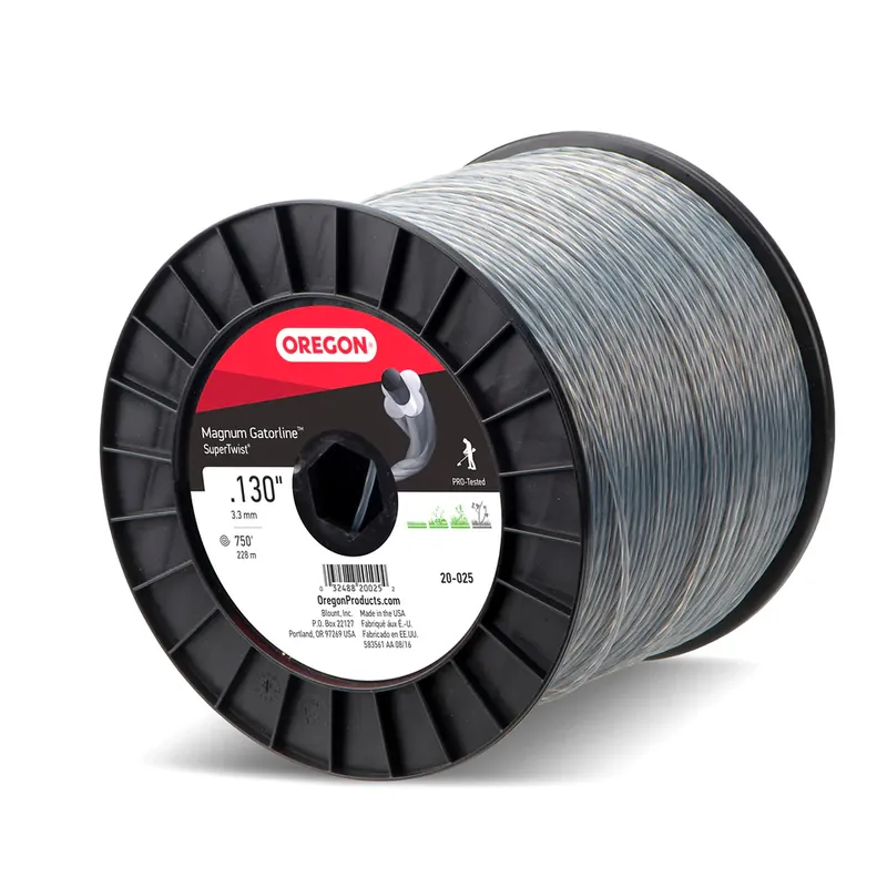 While Supplies Last Oregon Trimmer Line - 20-025 - Magnum Gatorline - Supertwist - .130" Gauge, 5 lb. Spool, 750 Feet