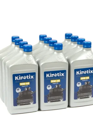 Get Yours Kinetix - 80005 - 15W-40 Engine Oil - 1 Quart Bottle, 12 per Case