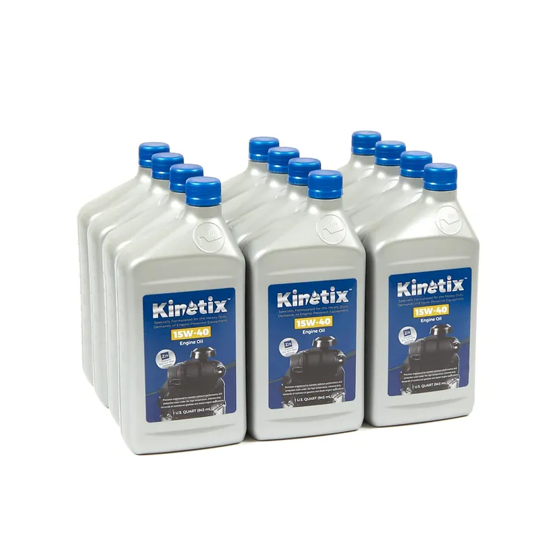 Get Yours Kinetix - 80005 - 15W-40 Engine Oil - 1 Quart Bottle, 12 per Case