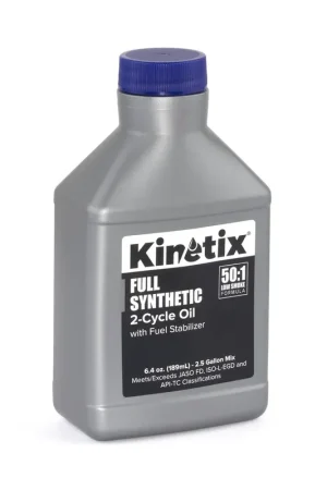 Kinetix - 80013 - 2-Cycle Engine Oil - 6.4 Ounce Bottles, 2.5 Gallon Mix, 24 Bottles per Case Get Yours