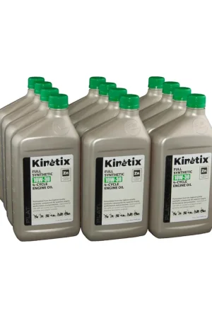 Kinetix - 80043 - Full Synthetic 10W-30 Small Engine Oil - 1 Quart Bottle, 12 per Case Free Returns