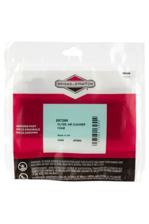 Best Choice Briggs & Stratton - 597266 - FILTER AIR CLEANER FOAM