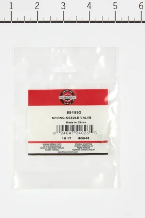 Flash Sale Briggs & Stratton - 691592 - SPRING-NEEDLE VALVE