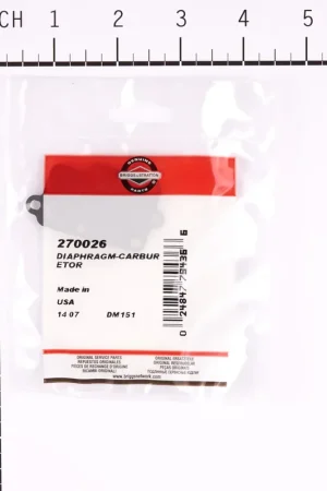 Last Chance Briggs & Stratton - 270026 - Diaphragm for 3-5 HP Horizontal Engines (PULSA JET - Old Style)