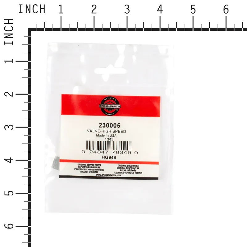 Professional Grade Briggs & Stratton - 230005 - VALVE-HIGH SPEED
