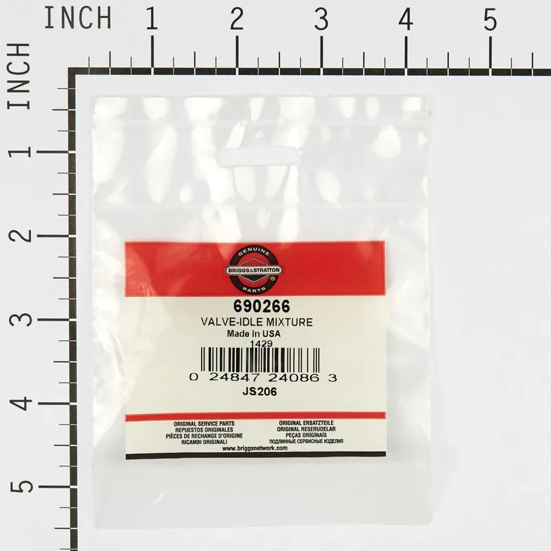 Same Day Shipping Briggs & Stratton - 690266 - VALVE-IDLE MIXTURE