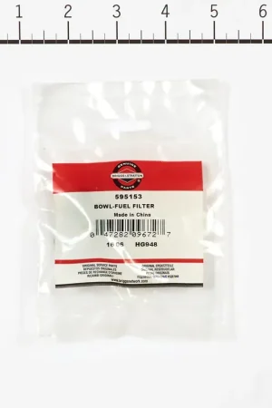 Briggs & Stratton - 595153 - Sediment Bowl with Gasket Order Now