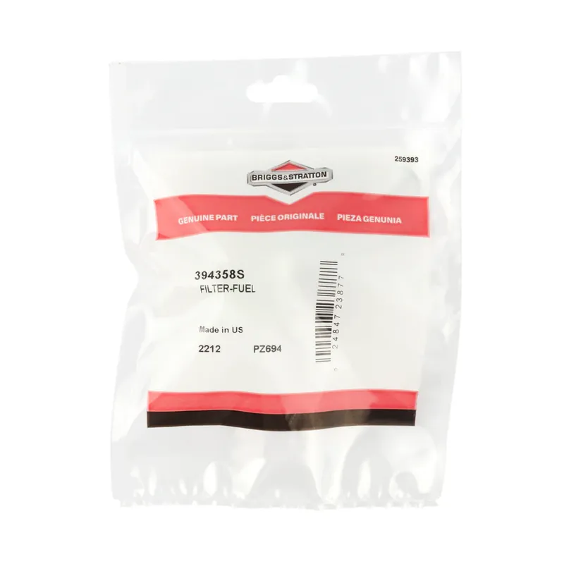 Certified Briggs & Stratton - 394358S - 75 Micron Fuel Filter