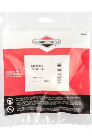 Today Only Briggs & Stratton - 84001895 - 40 Micron Fuel Filter