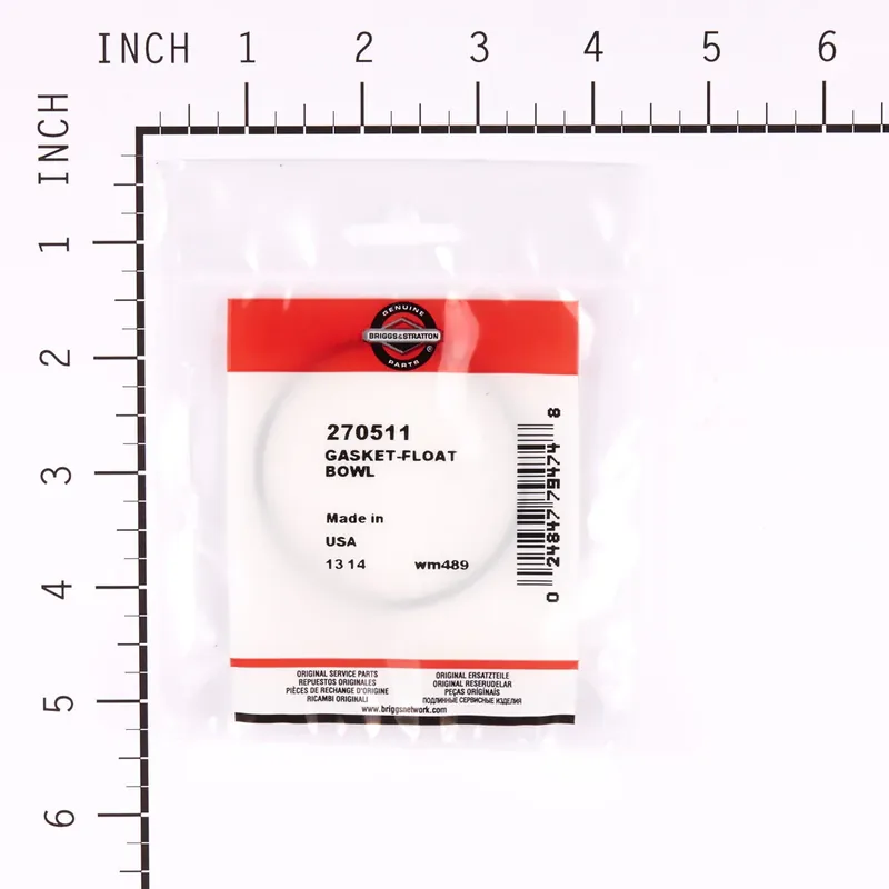 Brand New Briggs & Stratton - 270511 - Bowl Gasket for 7-12 HP Engines