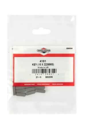 Secure Checkout Briggs & Stratton - 4181 - 10 of 222698S Flywheel Key