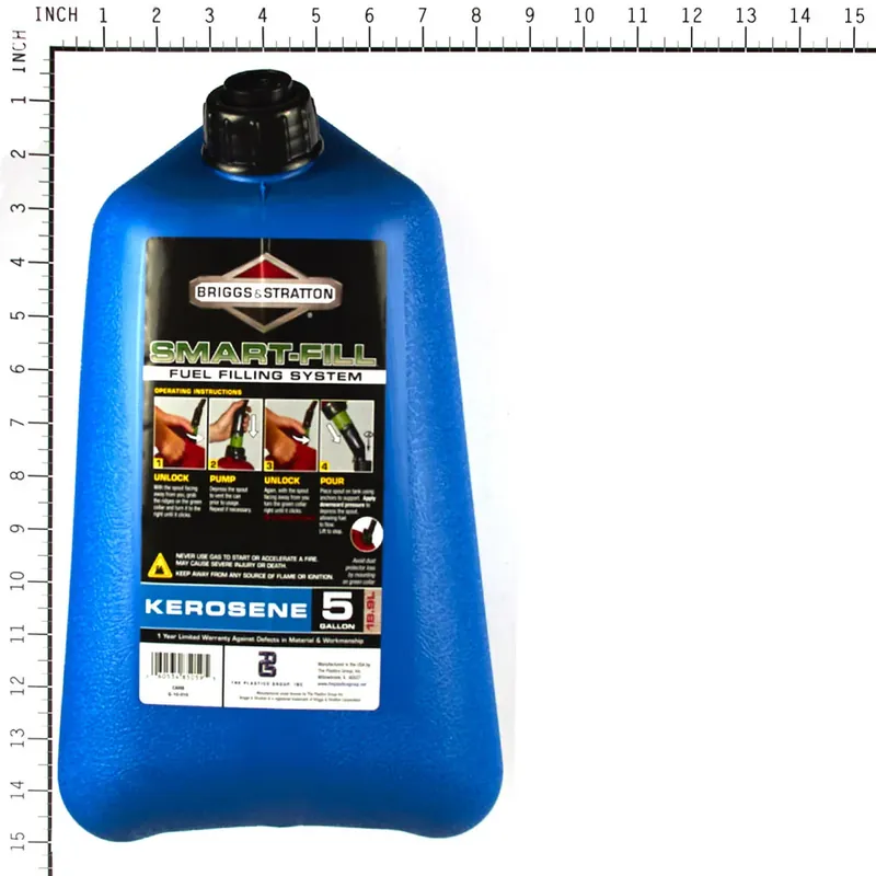 Authentic 3 PK Briggs & Stratton - 85059 - 5 Gallon Smart-Fill® Kerosene Can - Case of 3