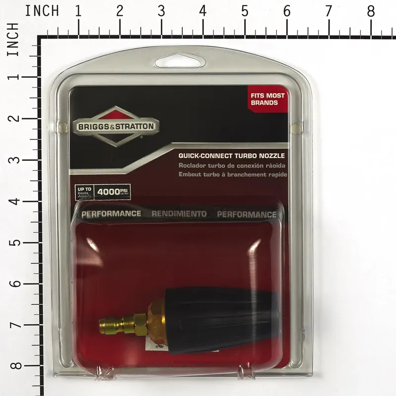 Hassle-Free Returns Briggs & Stratton - 6196 - Quick Connect Turbo Spray Nozzle for Briggs & Stratton Pressure Washers