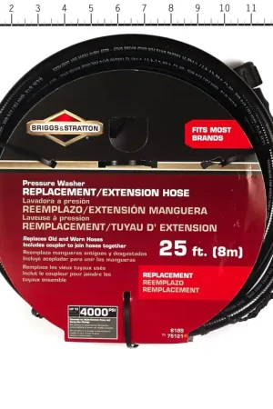 Last Chance Briggs & Stratton - 6189 - Pressure Washer Hose, 25 foot length