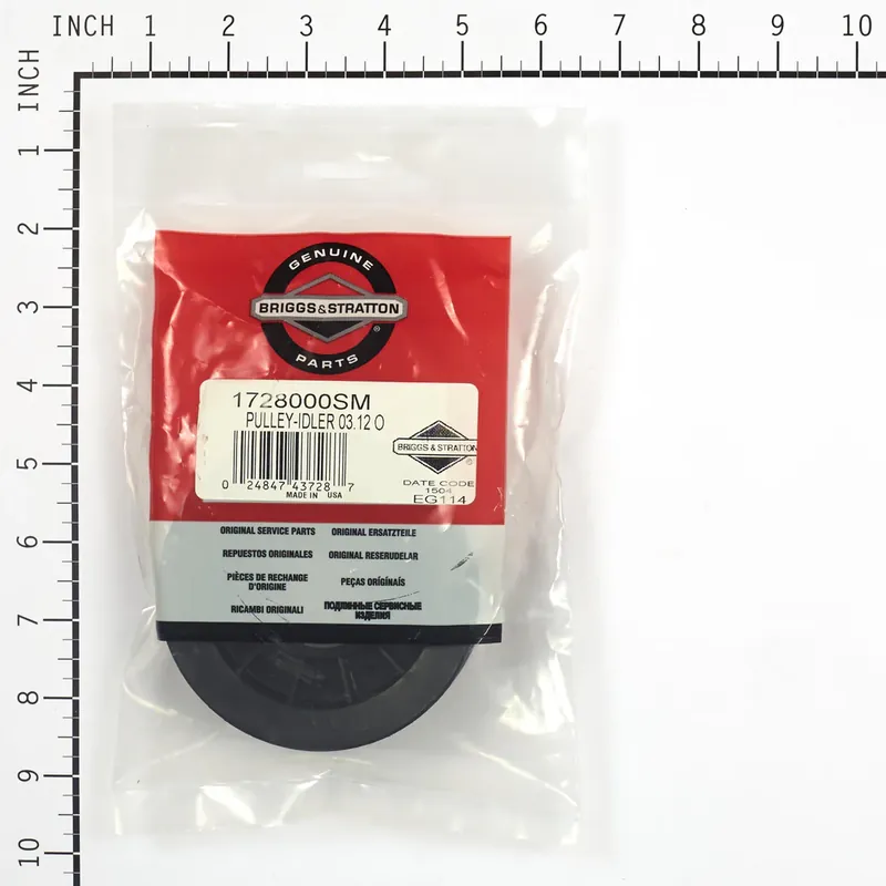Briggs & Stratton - 1728000SM - PULLEY-IDLER 03.12 OD Express Delivery