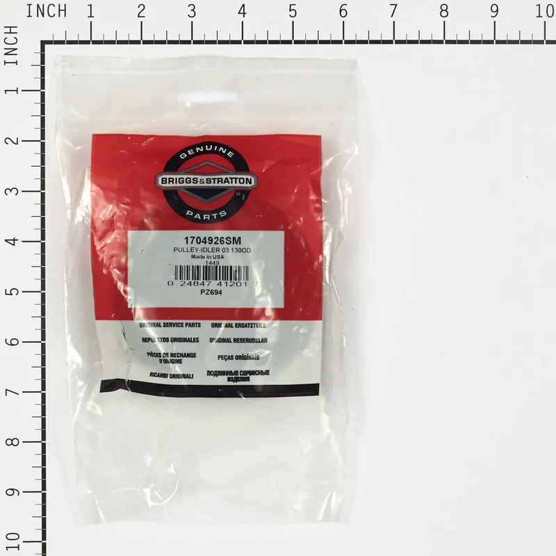 Briggs & Stratton - 1704926SM - PULLEY-IDLER 03.130OD Place Order
