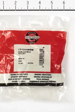 Hassle-Free Returns Briggs & Stratton - 1713158SM - Double Pulley Hub