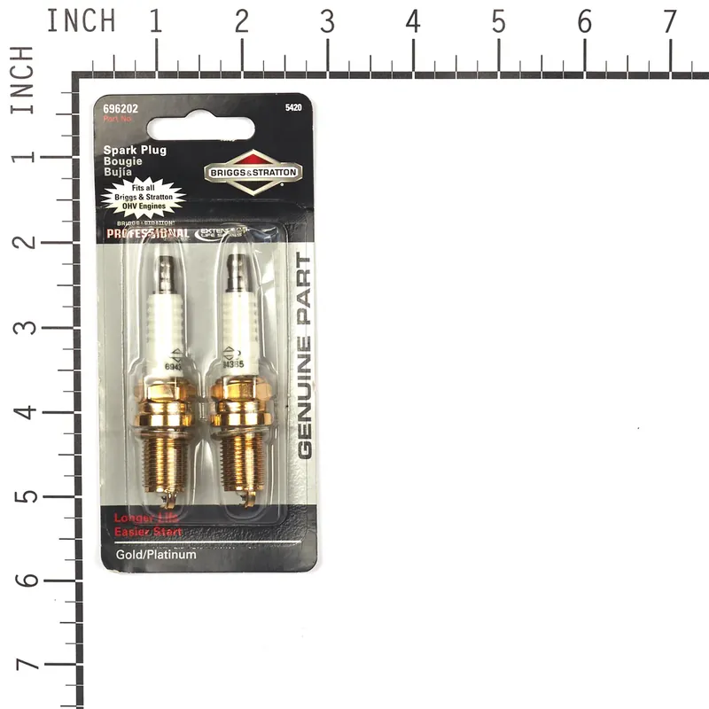 Briggs & Stratton - 5420K - Spark Plug for ELS Engines, Platinum, Twin Pack Express Delivery