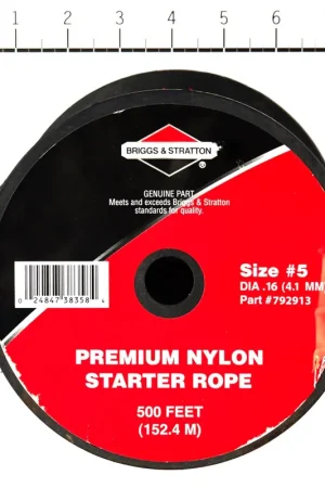 Authentic Briggs & Stratton - 792913 - #5 Recoil Starter Rope, 500 Foot Spool