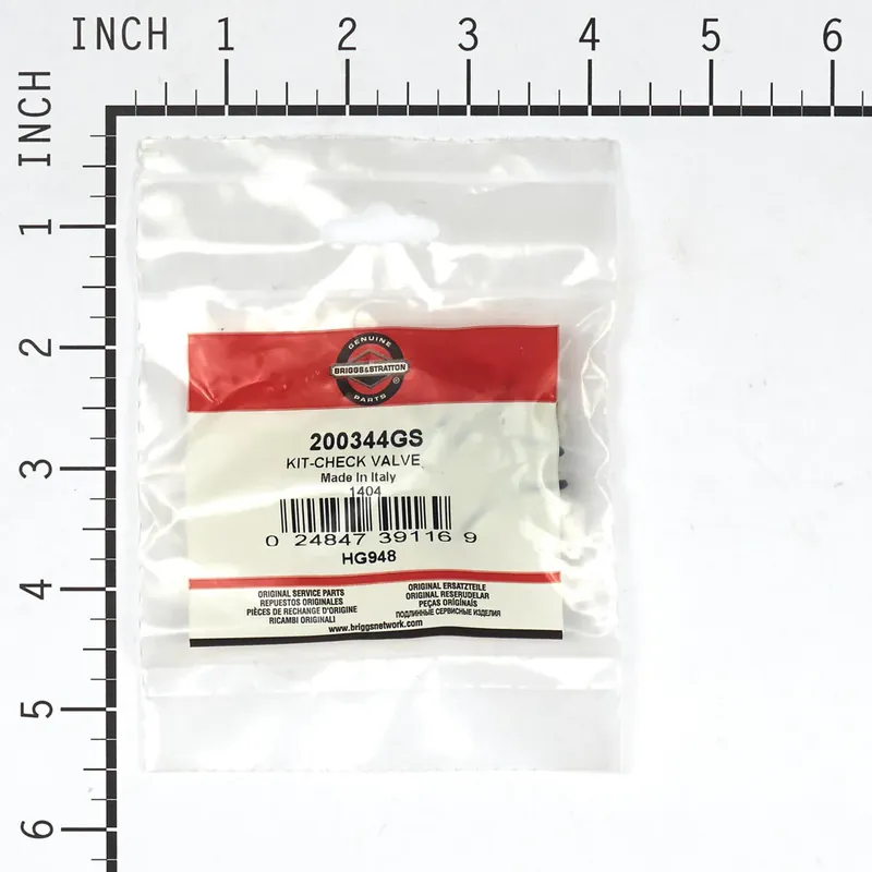 Genuine Briggs & Stratton - 200344GS - KIT-CHECK VALVE