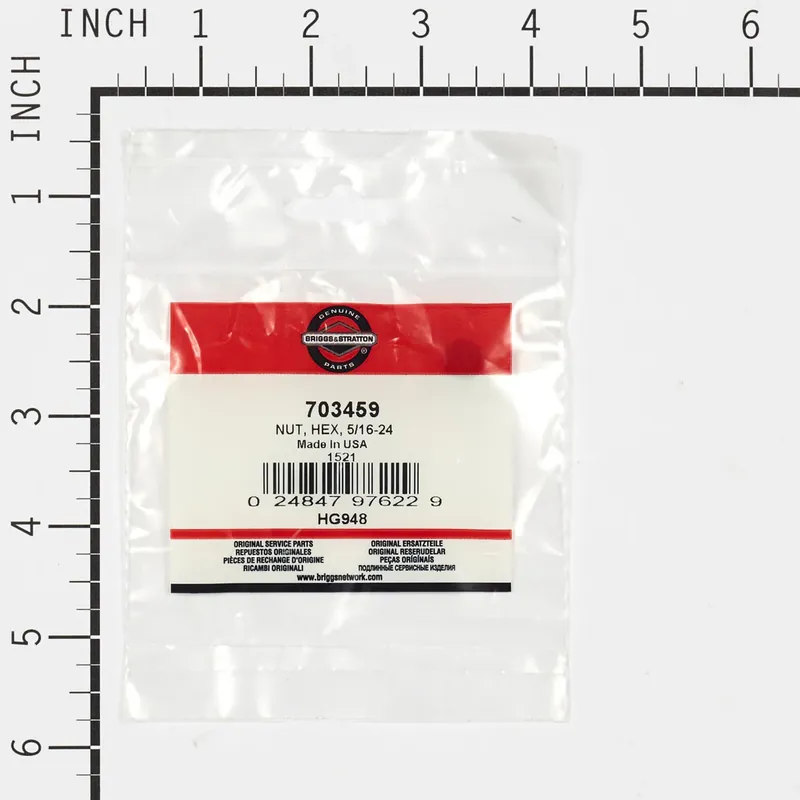 Briggs & Stratton - 703459 - 5/16-24 Hex Nut Reduced Price