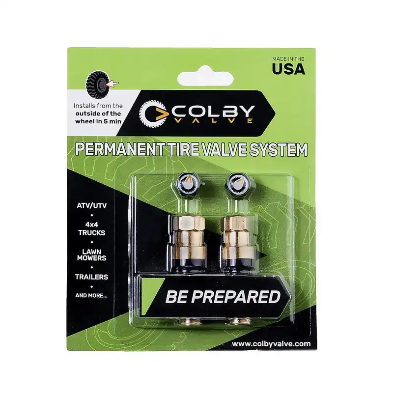 LockNLube CV-PT2 Colby Valve, Permanent Tire Valve System (Green) Grab Now