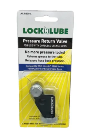 Shop Now LockNLube LNL81300-L Pressure Return Valve for Lincoln Cordless Grease Gun