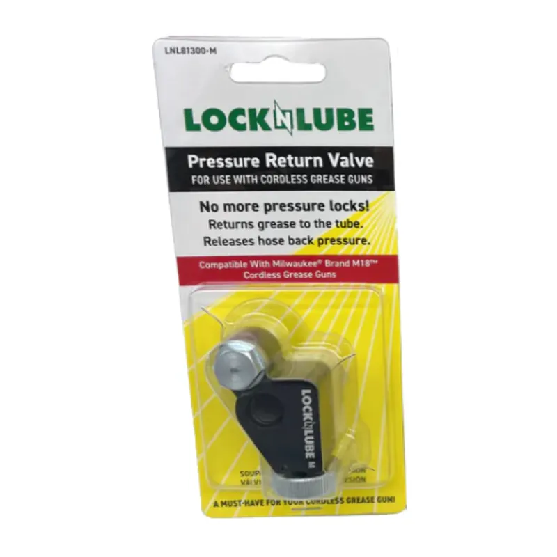 LockNLube LNL81300-M Pressure Return Valve for Milwaukee Tool Cordless Grease Gun Reduced Price