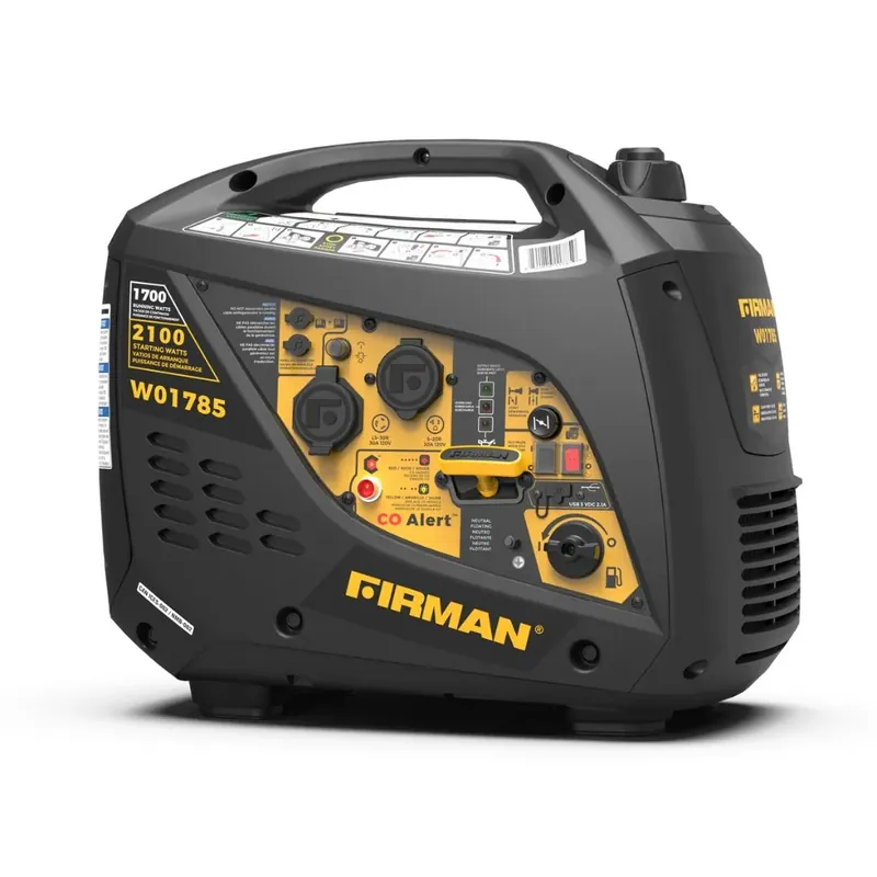 Firman W01785 Whisper Series Inverter Generator, 2100 Running Watts w/ CO Alert Limited Offer