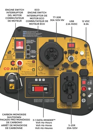 Firman W03386 Whisper Series Inverter Generator, 3300 Running Watts w/ CO Alert Flash Sale