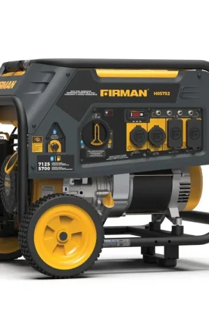 Firman H05752 Dual Fuel Portable Generator, 7125W Recoil Start 120V Fan Favorite