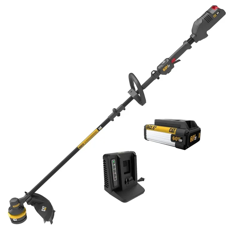 Hot Deal Cat DG610 60V Cordless 15" Line Trimmer with Battery & Charger
