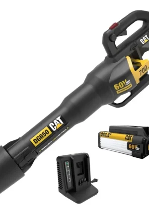 Cat DG650 60V Cordless 700 CFM Leaf Blower with Battery & Charger Luxury
