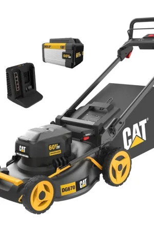 Genuine Cat DG670 Cordless 60V 21" Push Lawn Mower with Battery & Charger