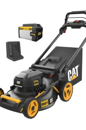 New Arrival Cat DG671 Cordless 60V Self-Propelled 21" Lawn Mower with Battery & Charger