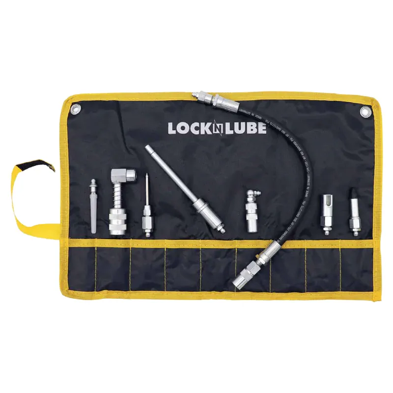 Direct From Factory LockNLube LNL210 Quick Connect Greasing Accessory Kit, 8-Piece