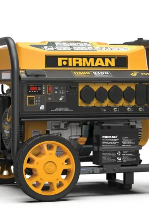 Grab Now Firman P09301 Portable Gas Generator, 11600W Remote Start 120/240V