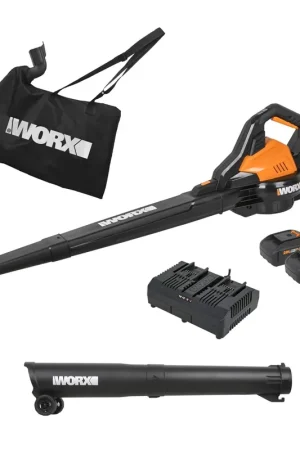 Affordable Worx WG583 Cordless 40V Power Share 350 CFM Leaf Blower/Mulcher/Vacuum