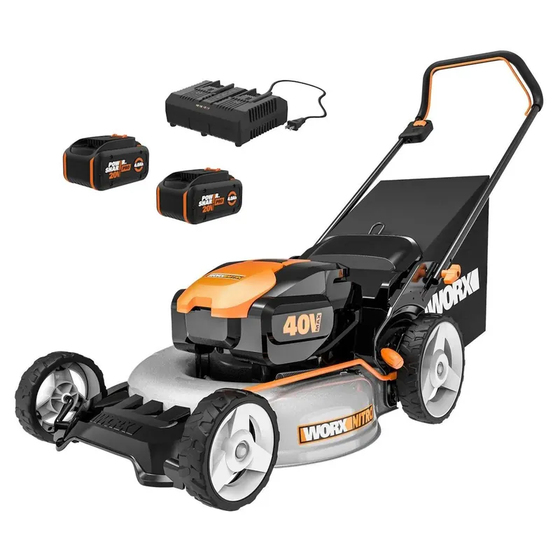 Worx WG751.3 Cordless 40V Nitro Power Share 20" Push Lawn Mower Best Seller
