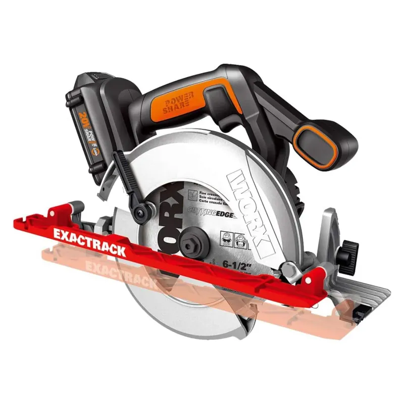 Trending Worx WX530L Cordless 20V Power Share 6.5" ExacTrack Circular Saw