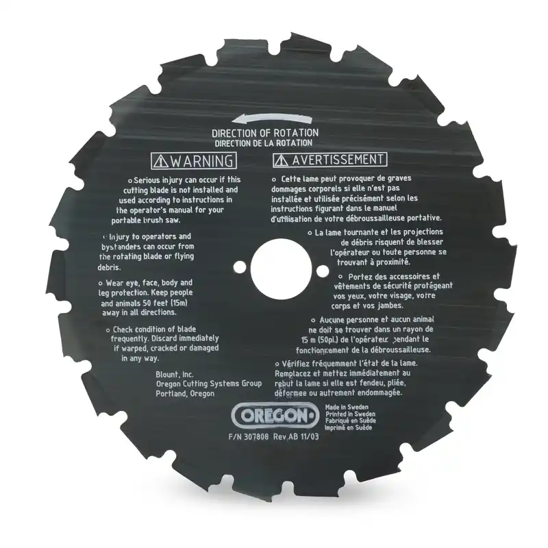 Oregon 41-931 EIA Brush Blade, 8", 22 Teeth Markdown
