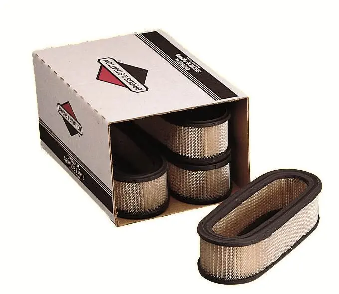 Genuine Briggs & Stratton 4136 4-Pack Of 394019S Oval Air Filter Cartridge