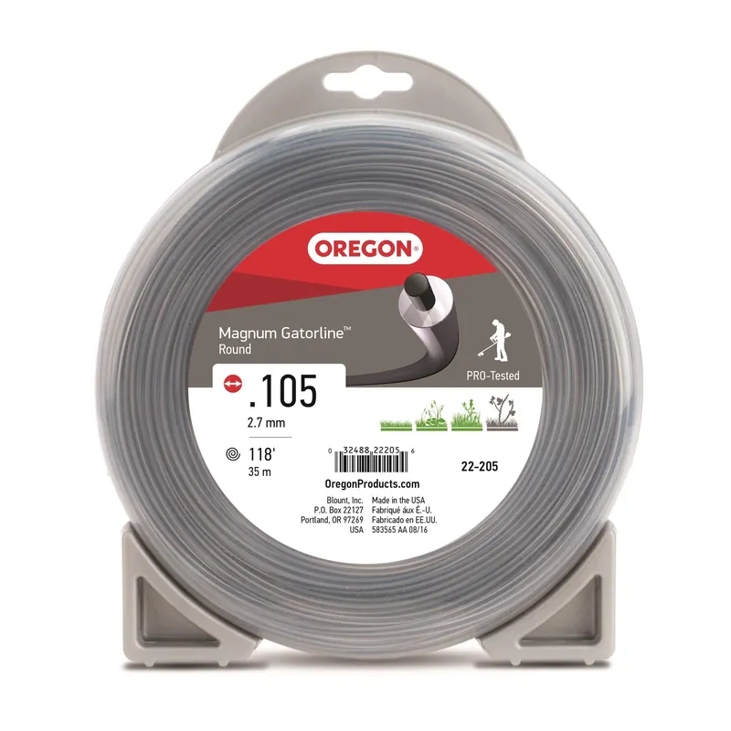 Trusted Brand Oregon 22-205 Round Magnum Gatorline, .105" Gauge, 1/2 lb Donut, 114'