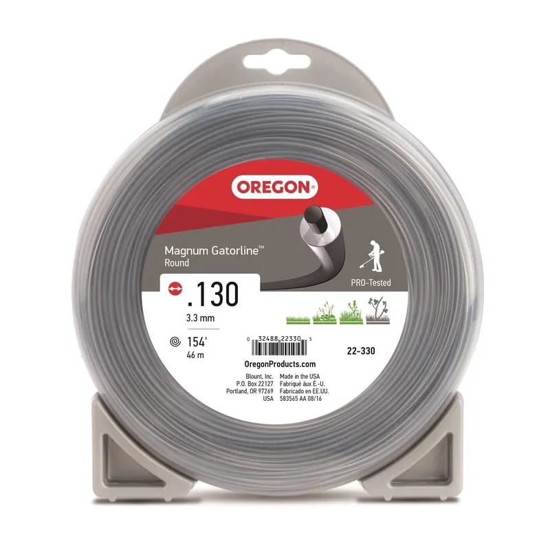 New Arrival Oregon 22-330 Round Magnum Gatorline, .130" Gauge, 1 lb Donut, 153'