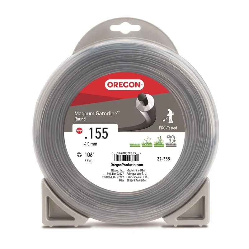 High Quality Oregon 22-355 Round Magnum Gatorline, .155: Gauge, 1 lb Donut, 107'